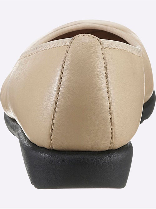 Ballerines avec dessus cuir et semelle souple en caoutchouc - Taille standard - Witt - Kiabi