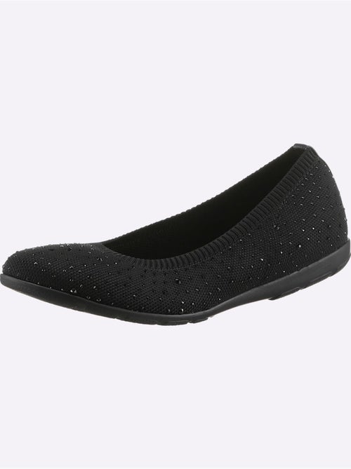 Ballerines avec empiècements brillants et doublure textile cuir - Taille standard - Witt - Kiabi