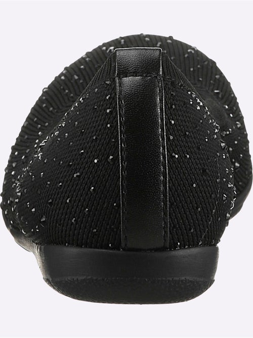 Ballerines avec empiècements brillants et doublure textile cuir - Taille standard - Witt - Kiabi