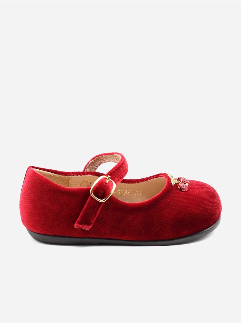 Ballerines avec motifs décoratif Rouge - Kiabi