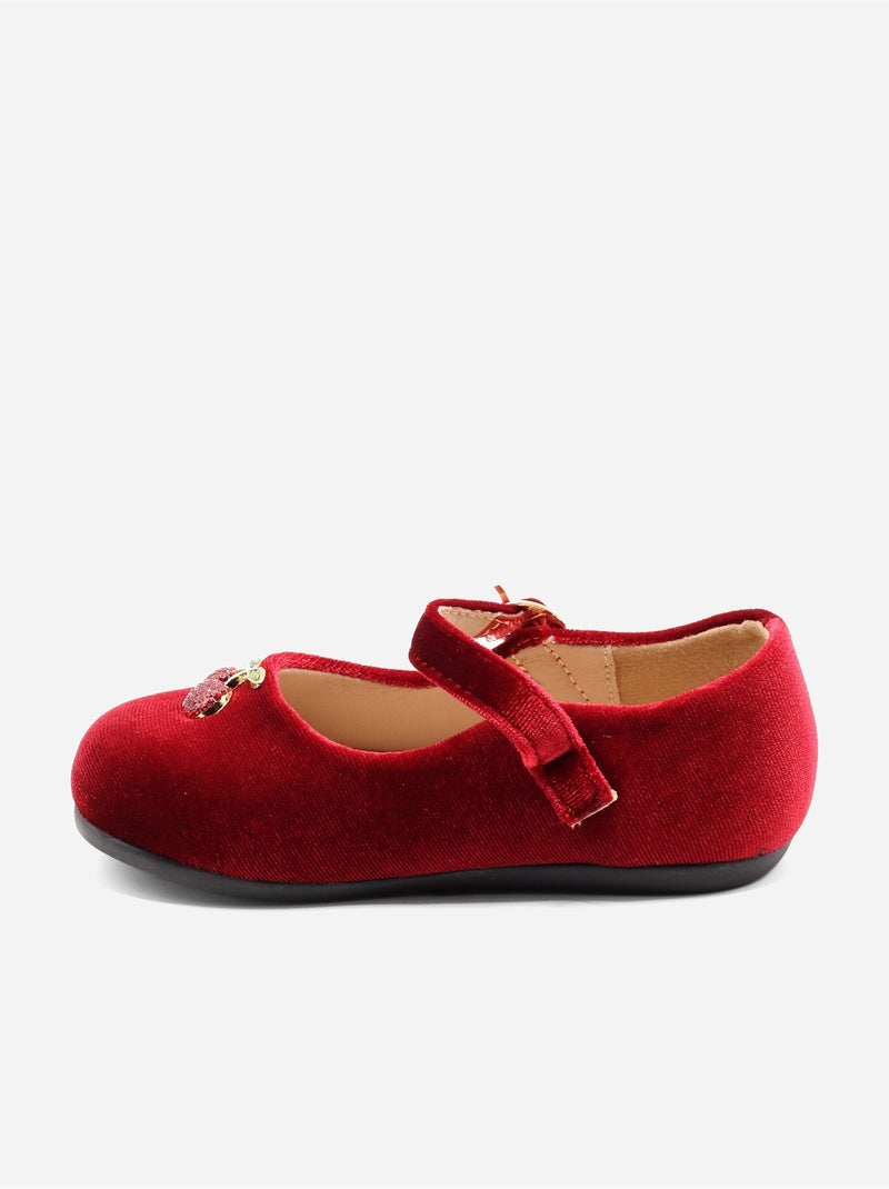 Ballerines avec motifs décoratif Rouge - Kiabi