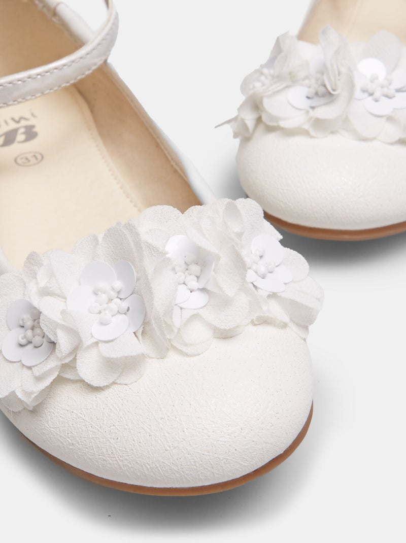 Ballerines avec nœud BATA Blanc - Kiabi