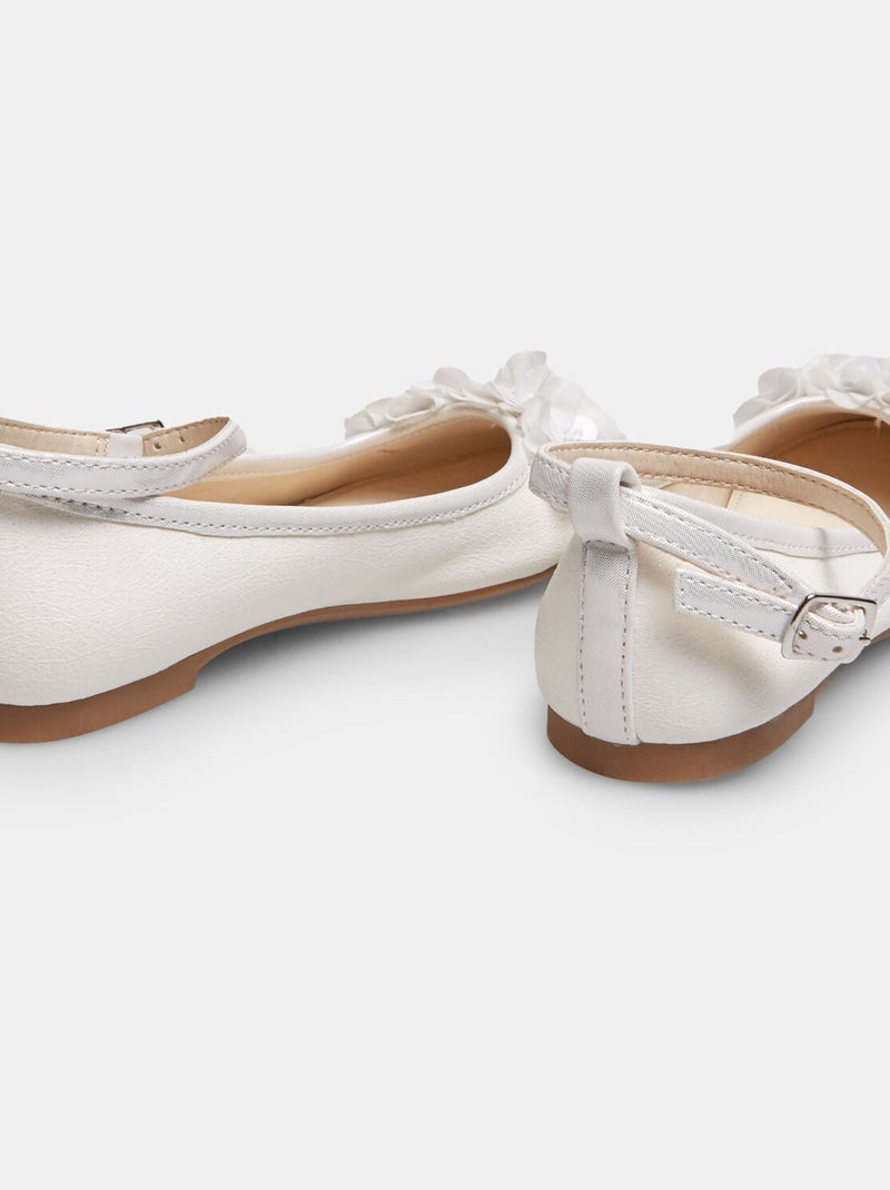 Ballerines avec nœud BATA Blanc - Kiabi