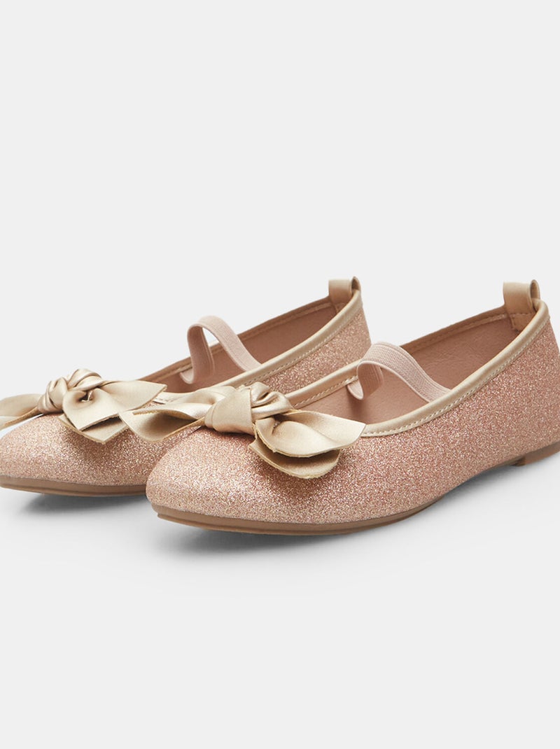 Ballerines avec nœud BATA Doré/or - Kiabi