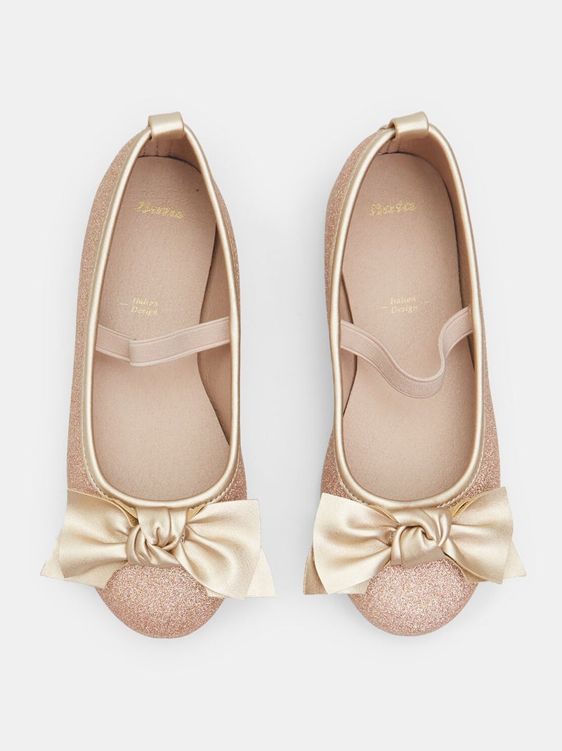 Ballerines avec nœud BATA Doré/or - Kiabi