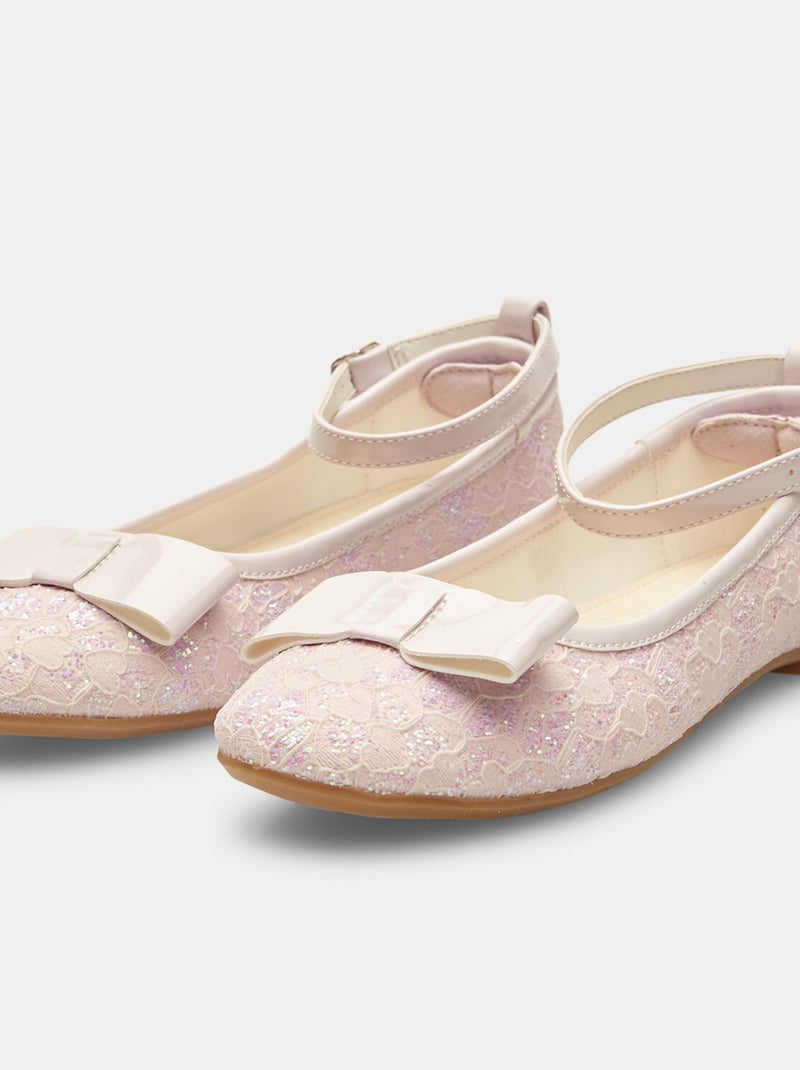 Ballerines avec nœud BATA Rose - Kiabi