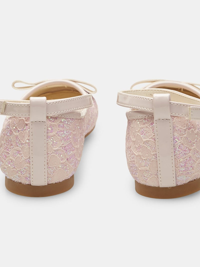 Ballerines avec nœud BATA Rose - Kiabi