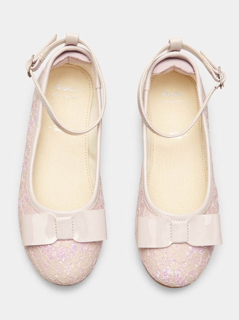 Ballerines avec nœud BATA Rose - Kiabi