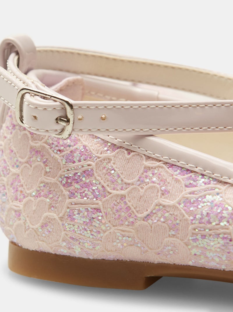 Ballerines avec nœud BATA Rose - Kiabi