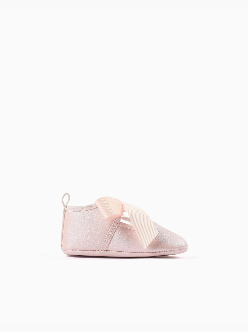 Ballerines avec Noeud en Satin Rose clair - Kiabi