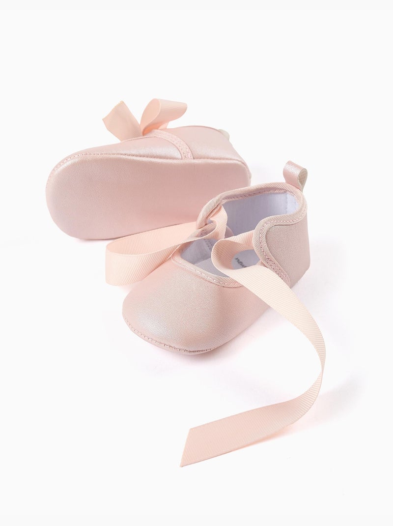 Ballerines avec Noeud en Satin Rose clair - Kiabi