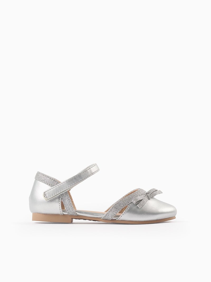 Ballerines avec Noeud et Paillettes Gris - Kiabi