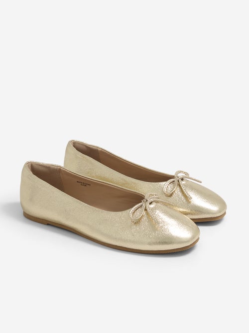 Ballerines avec noeud fantaisie devant - Kiabi