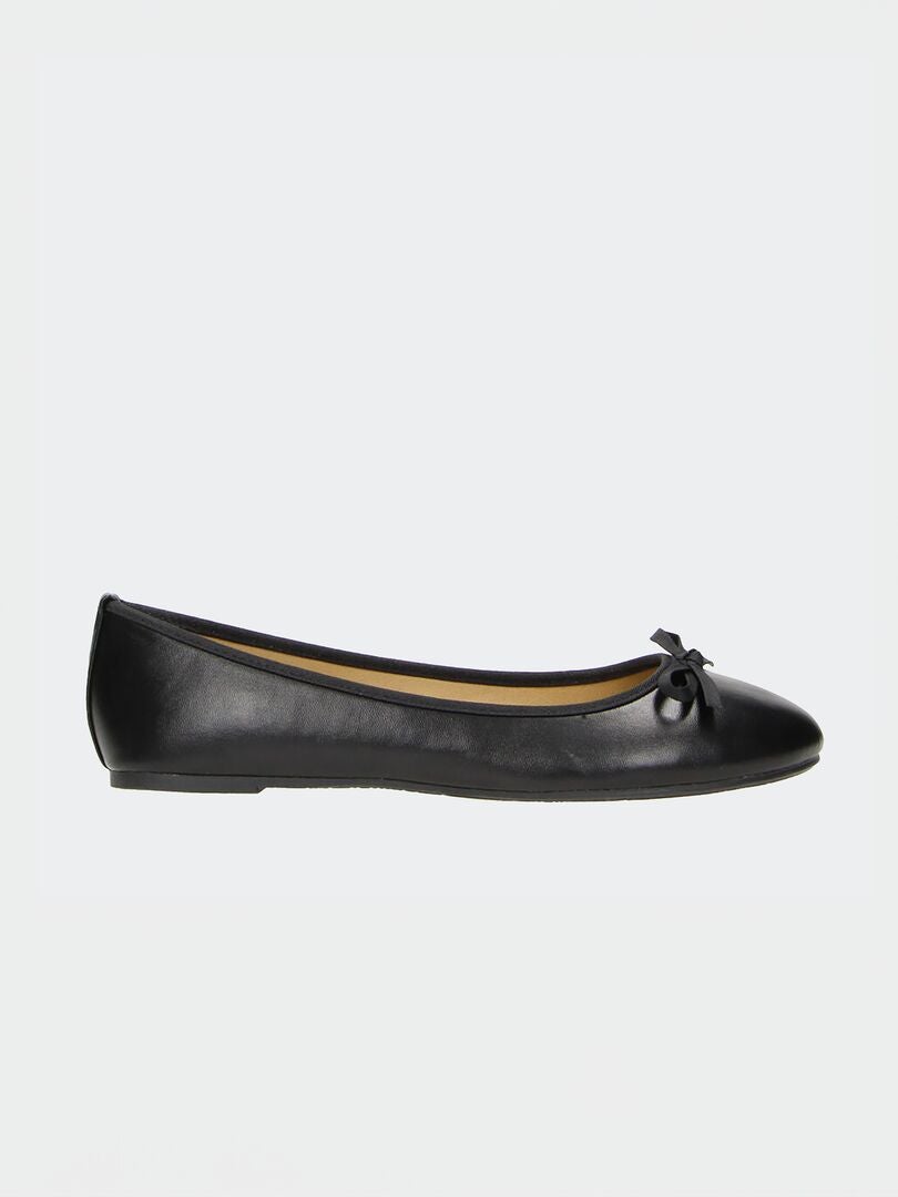 Ballerines avec n ud fantaisie Noir Kiabi 14.00