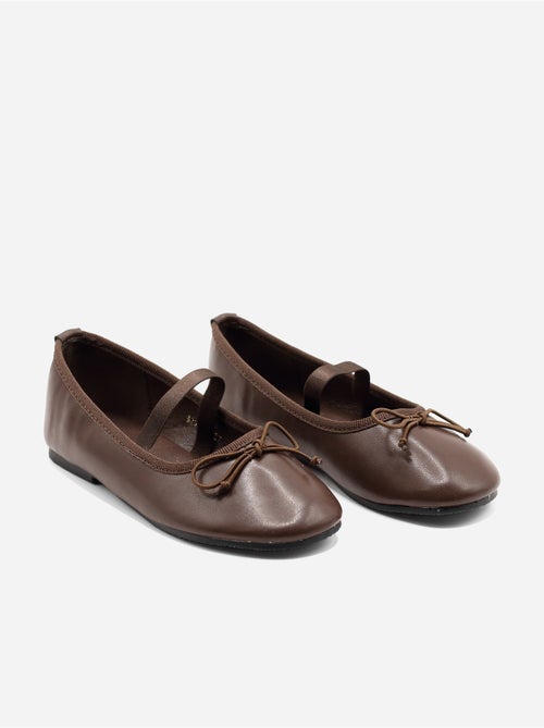 Ballerines avec un nœud décoratif - Kiabi