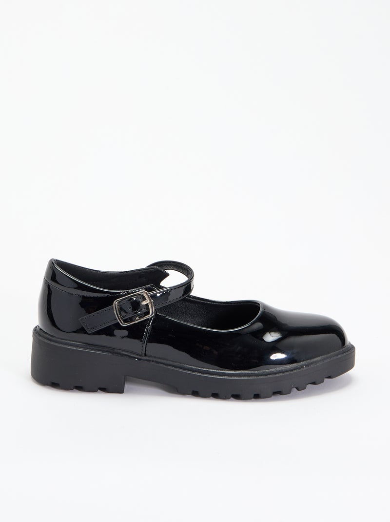 Ballerines babies avec semelles crantées Noir - Kiabi