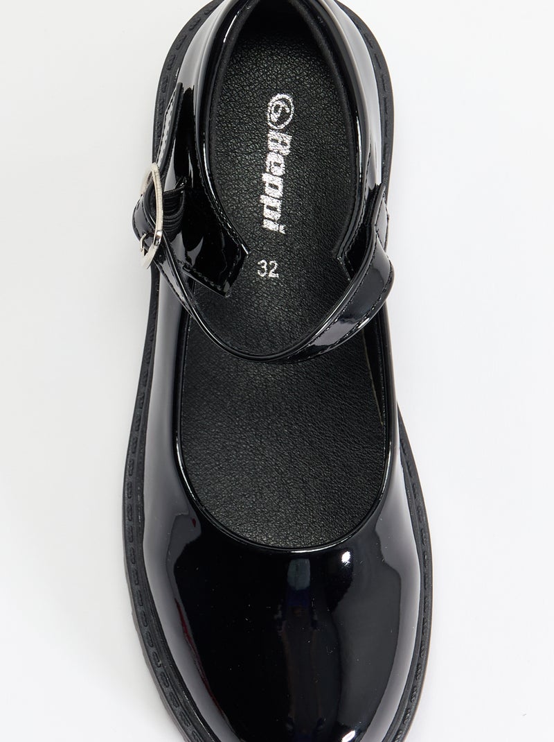 Ballerines babies avec semelles crantées Noir - Kiabi
