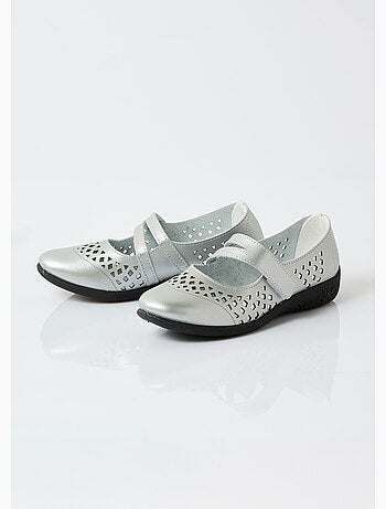 Ballerines babies cuir largeur confort - Afibel