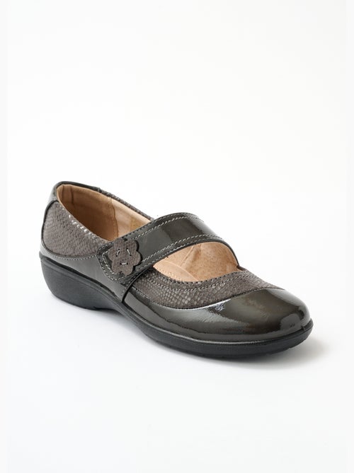 Ballerines babies grande largeur scratchées - Afibel - Kiabi