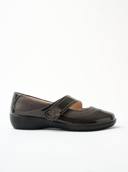 Ballerines babies grande largeur scratchées - Afibel - Kiabi