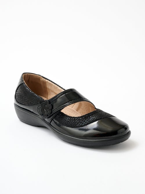 Ballerines babies grande largeur scratchées - Afibel - Kiabi