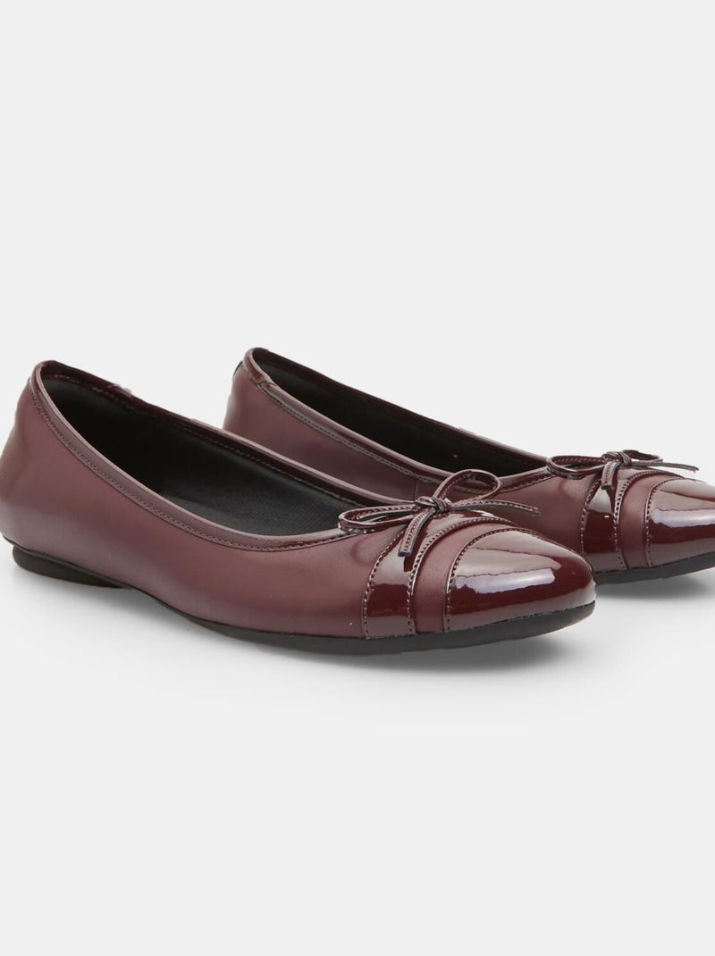 Ballerines 'BATA' Bordeaux - Kiabi