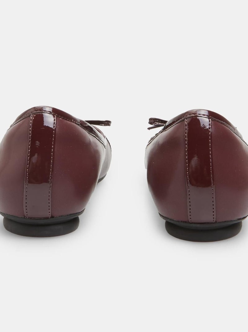 Ballerines 'BATA' Bordeaux - Kiabi