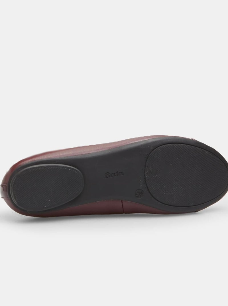 Ballerines 'BATA' Bordeaux - Kiabi