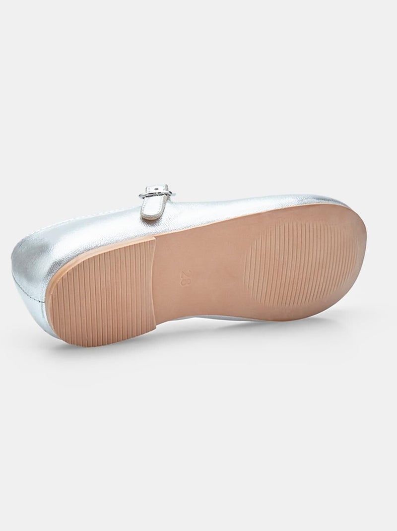 Ballerines Bata  confortables Argent - Kiabi