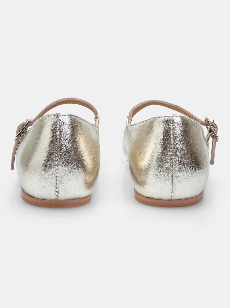 Ballerines Bata  confortables Doré/or - Kiabi