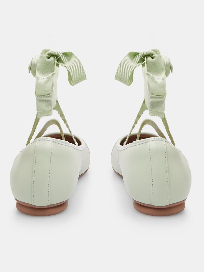 Ballerines 'BATA' Vert - Kiabi