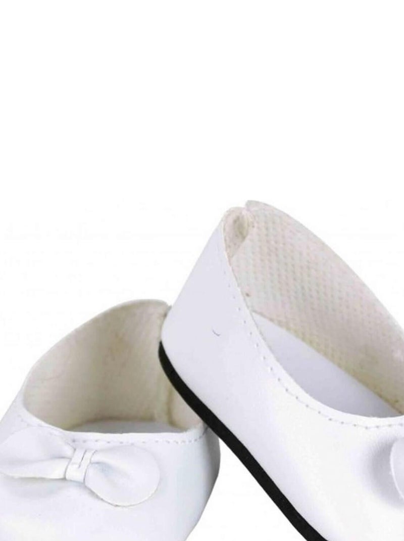 Ballerines blanches avec nœuds N/A - Kiabi