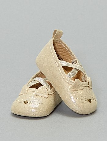 Ballerines brillantes 'tête de chat'
