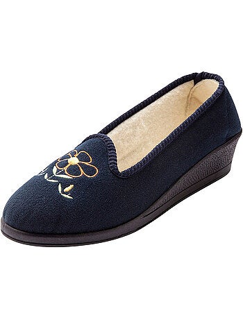 Ballerines brodées fleur - PEDICONFORT