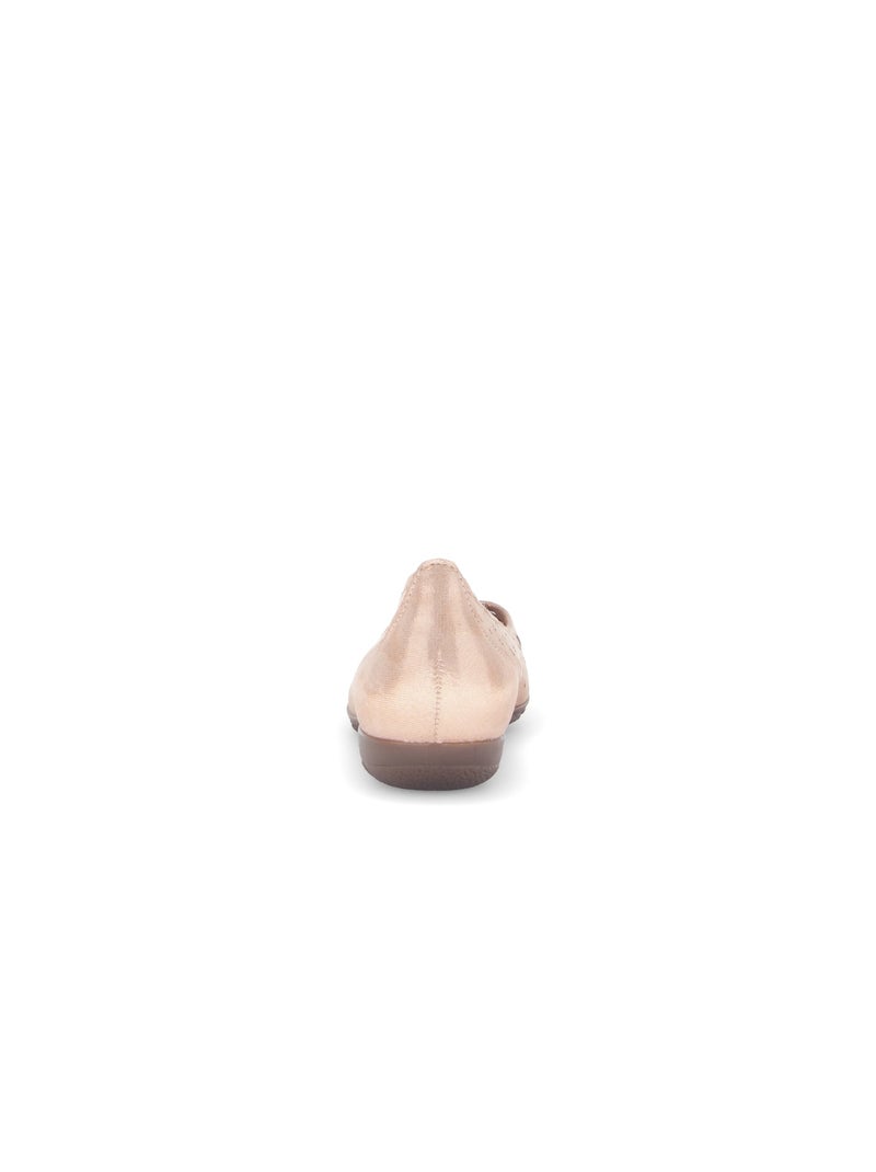 Ballerines  clair en cuir irisé Rose clair - Kiabi