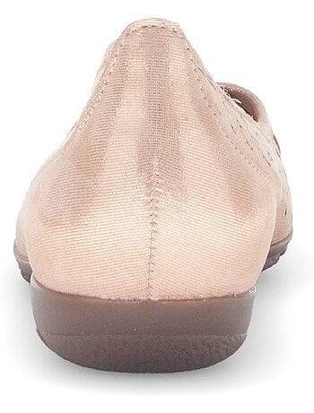 Ballerines clair en cuir irisé