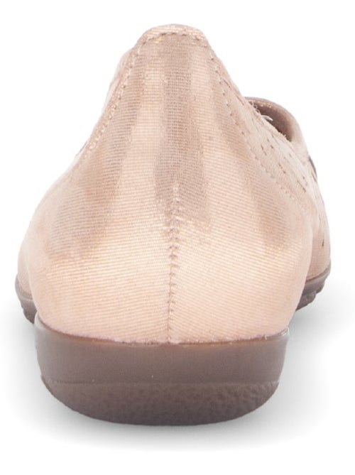 Ballerines  clair en cuir irisé - Kiabi