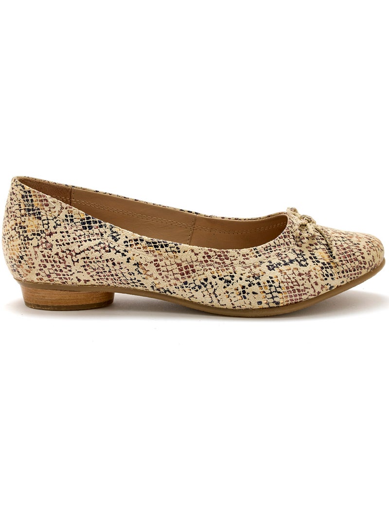 Ballerines classiques - PEDICONFORT Marron/Beige/Noir - Kiabi