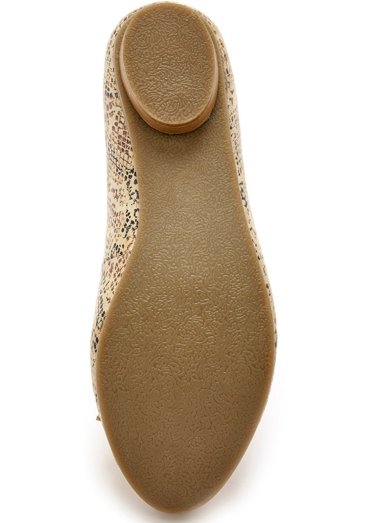 Ballerines classiques - PEDICONFORT Marron/Beige/Noir - Kiabi