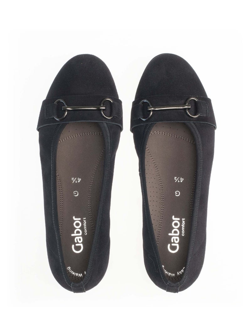 Ballerines classiques  en velours Gabor Bleu - Kiabi
