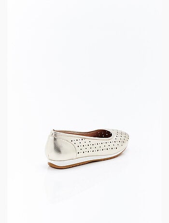 Ballerines Climatyl dessus cuir perforé - Damart