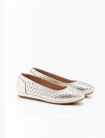 Ballerines Climatyl dessus cuir perforé - Damart