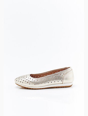 Ballerines Climatyl dessus cuir perforé - Damart