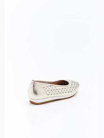 Ballerines Climatyl dessus cuir perforé - Damart