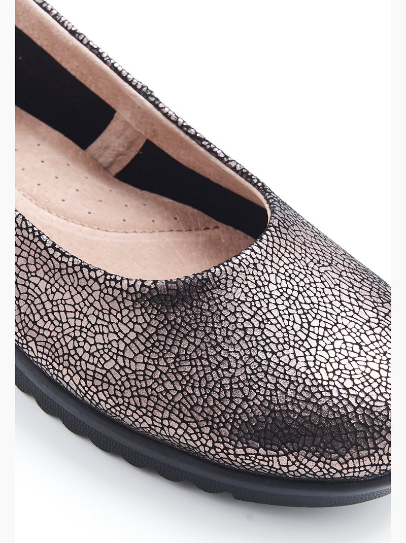 Ballerines compensées - Damart Marron - Kiabi