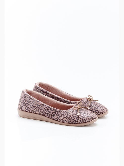 Ballerines compensées en velours - Damart - Kiabi