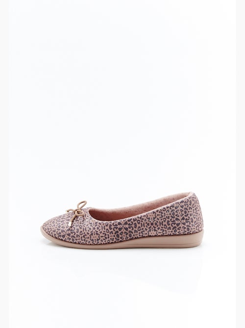 Ballerines compensées en velours - Damart - Kiabi