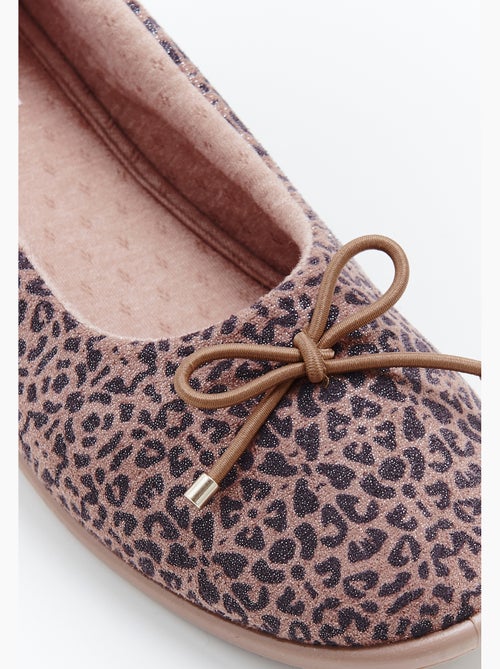 Ballerines compensées en velours - Damart - Kiabi