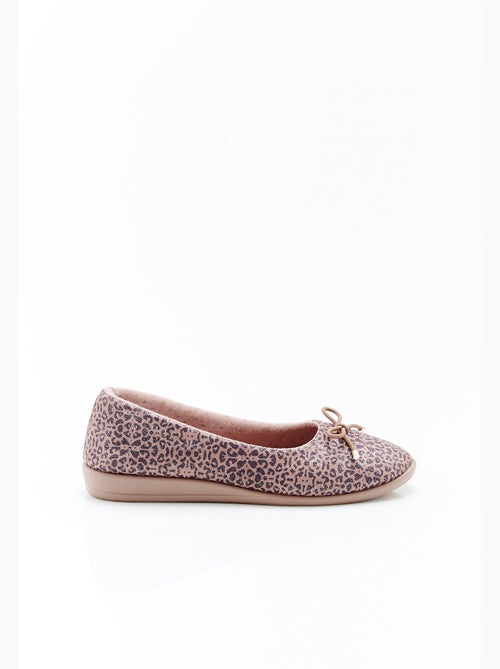 Ballerines compensées en velours - Damart - Kiabi