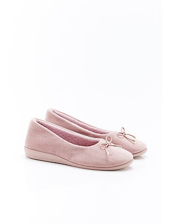 Ballerines compensées en velours - Damart